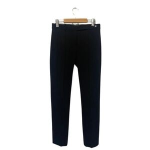 Theory Black PinTuck High-Rise Twill Buisness Casual Workwear Pants Size 2